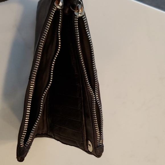 Brown leather wallet unique metal details - Picture 5 of 5